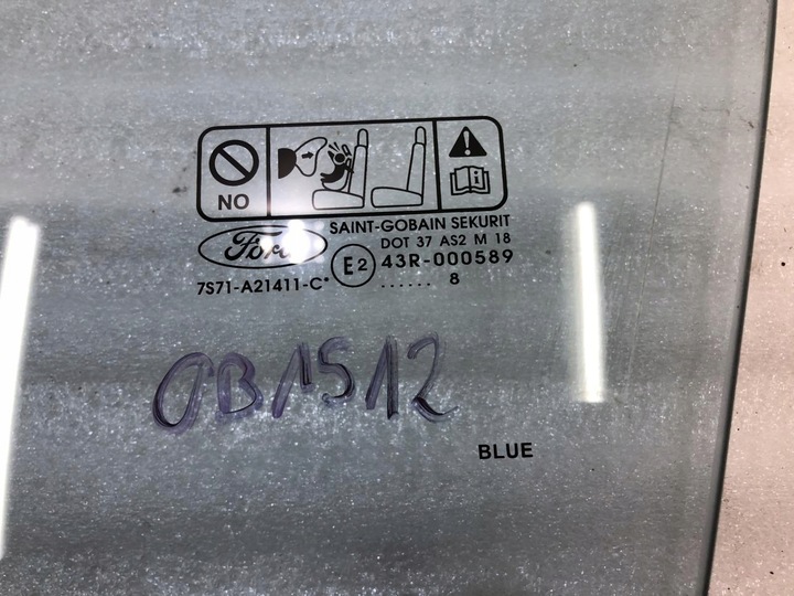 фото №6, Скло двері лівий перед ford mondeo mk4 2008r