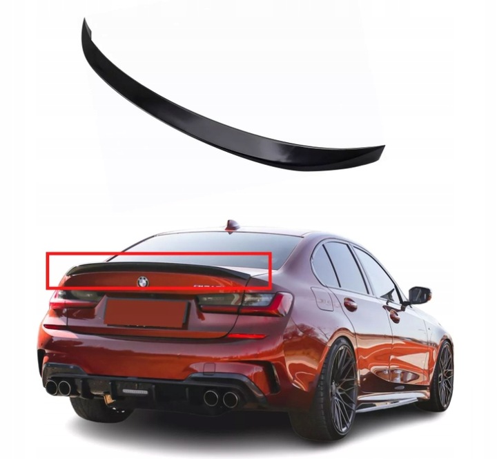 фото №10, Спойлер спойлер для bmw g20 mp m performance спойлер klapyczarny блеск