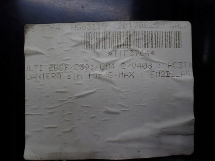 фото №10, Бардачок полка панели консоли гнездо 12v usb европа ford galaxy iii mk4 17r