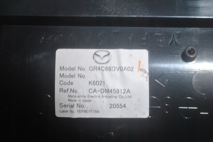 фото №8, Навігація дисплей екран mazda 6 ca-dm45912a