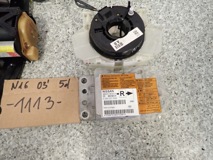 фото №6, Nissan almera n16 03-06 подушки воздушные srsy европа рестайлинг