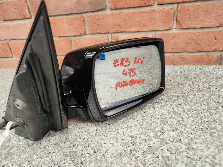 фото №11, Bmw x3 e83 зеркало правые m набор 3 pin лента + 2 pin фотохромный 475 чёрный