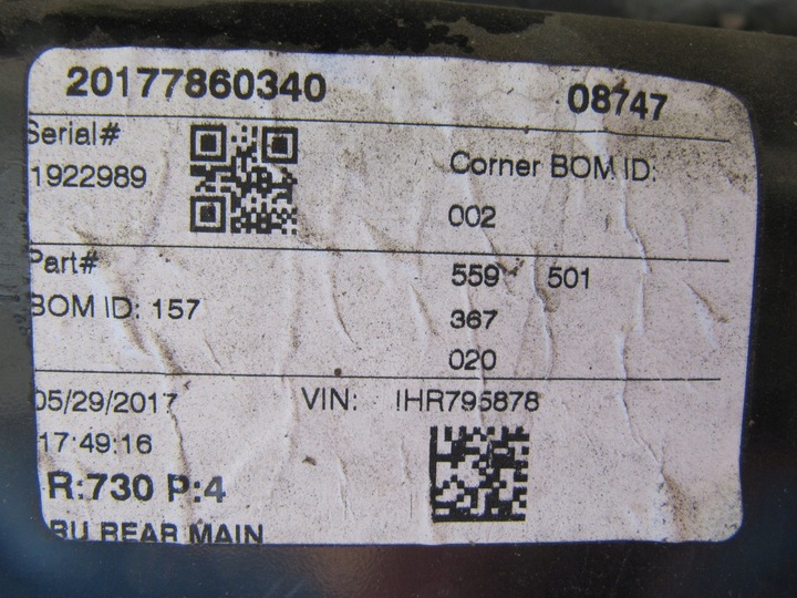 фото №11, Chrysler pacifica 17- підрамник підвішування зад балка задня задня балка колиска