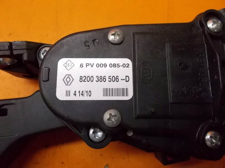 фото №6, Потенциометр педаль газа dacia sandero 1.2 16v 8200386506