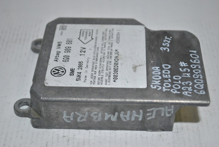 фото №7, Модуль датчик подушка безопасности seat toledo ii vw polo skoda octavia i 6q0909601