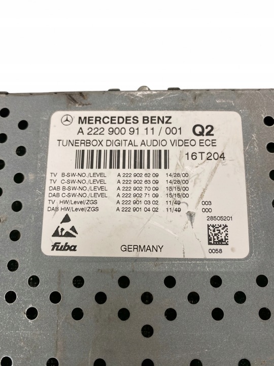 фото №11, Mercedes-benz gls x166 2018 панель / радиопроигрыватель cd/dvd/gps a2229009111