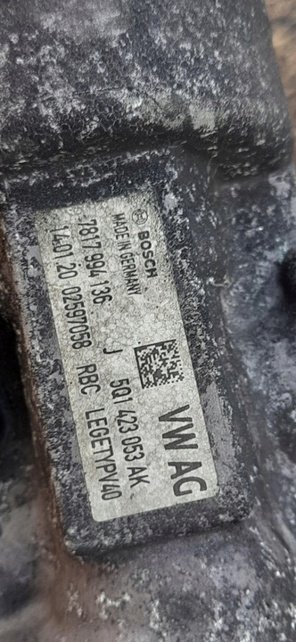 фото №5, Трансмісія кермова рейка рульового управління європа audi q2 3q0909144m 5q1423053ak