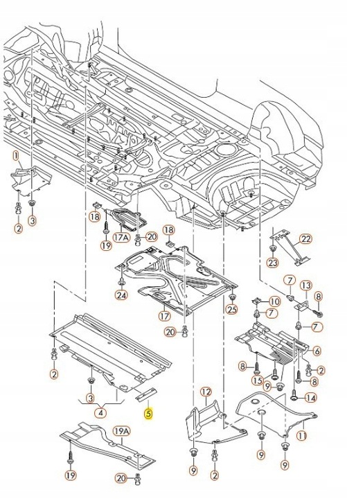 фото №5, Різання do płytki piętowej vag audi a4 a5 rs5 оригінальний 8k0825211b