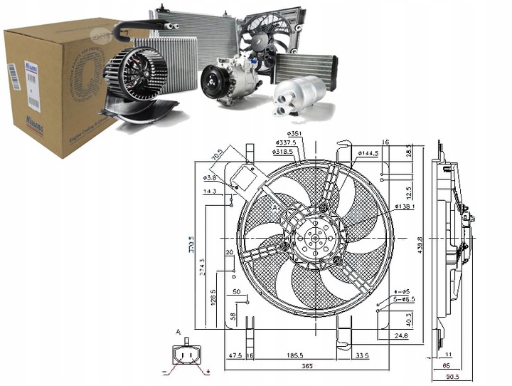 фото №1, Nis85028 вентилятор радиатор з корпус ford ka,