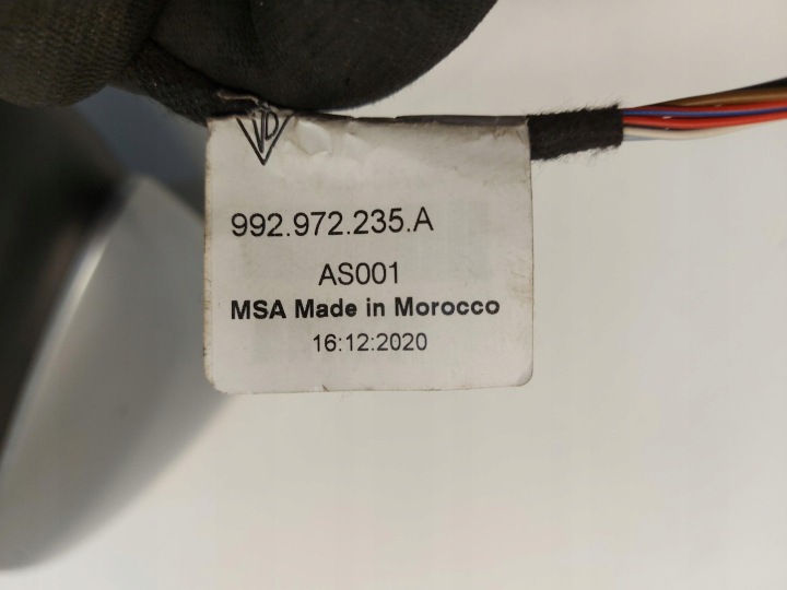 фото №6, Porsche taycan 4s 9j1 2021r дзеркало ліве 8pin 992972235a rhd