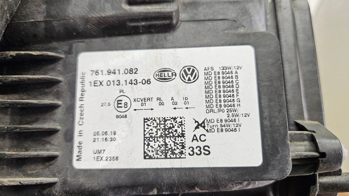 фото №11, Volkswagen touareg iii 3 761941082 перед правое передняя правая фара