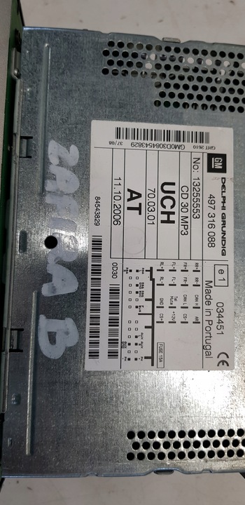 фото №6, Радіо дисплей opel zafira b cd30