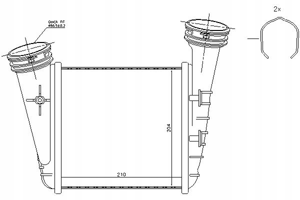 фото №2, Інтеркулер skoda superb i vw passat 2.5d 01.03-03