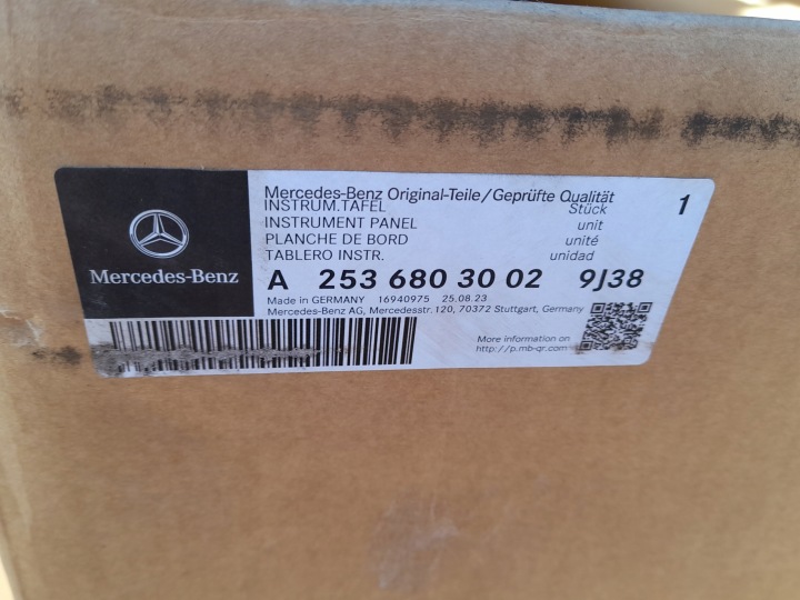 фото №12, Торпедо консоль mercedes glc x253 253 c253 org новая