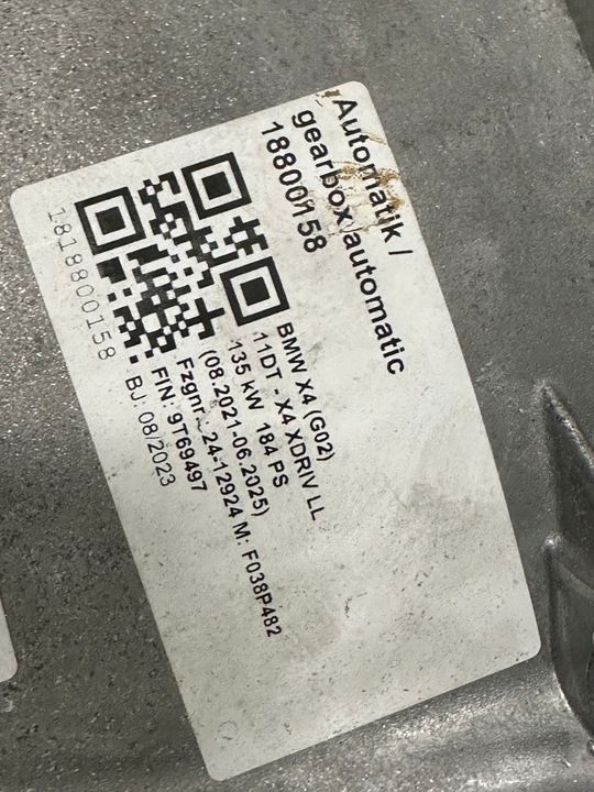 фото №8, Bmw x3 g01 x4 g02 коробка передач коробки передач ga8hp51x