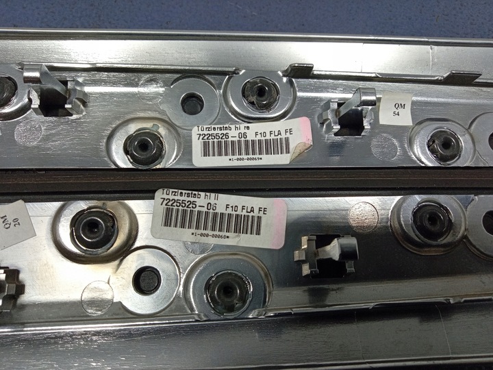 фото №10, Bmw 5 f10 f11 планки декоры дверь fineline антрацит комплект