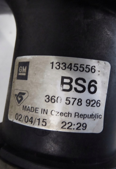 фото №3, Труба интеркулер шланг opel zafira c 1.6 cdti