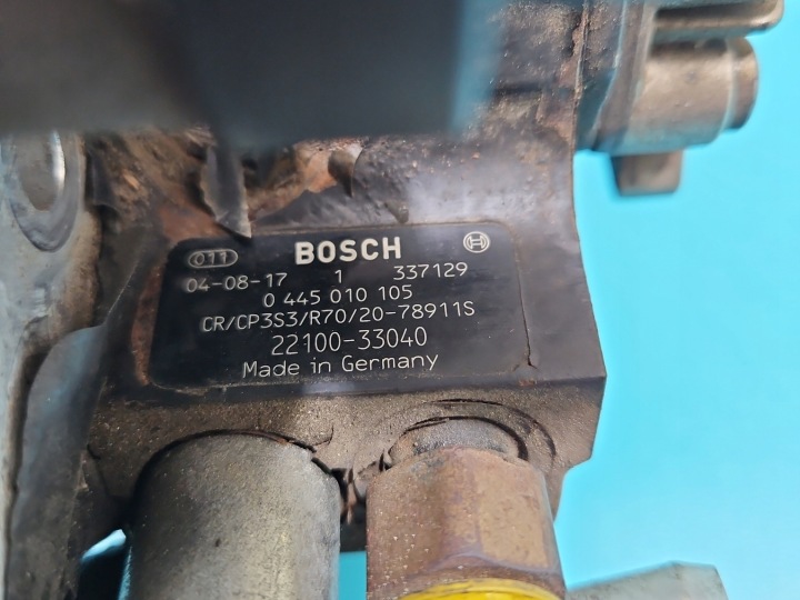 фото №8, Насос топливная рейка toyota corolla e12 0445010105 22100-33040 1.4 d4d