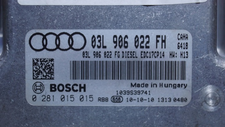 фото №7, Блок управления двигателем (ecu) audi a6 c6 2.0 tdi 03l906022fh