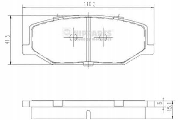 фото №1, Nipparts гальмівні колодки гальмівні suzuki jimny fj 1.3 4x