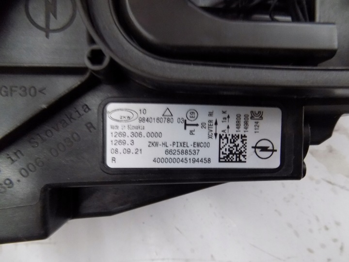 фото №10, Лампа права opel astra vi l 6 повний led 9840160780 ідеальний стан eur jez модуль