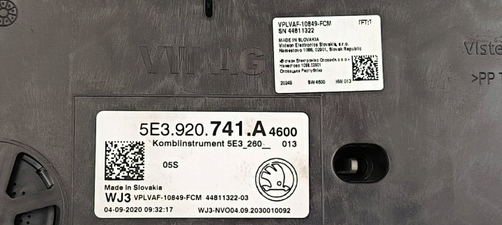 фото №6, Спидометр манометр 5e3920741a skoda octavia iv