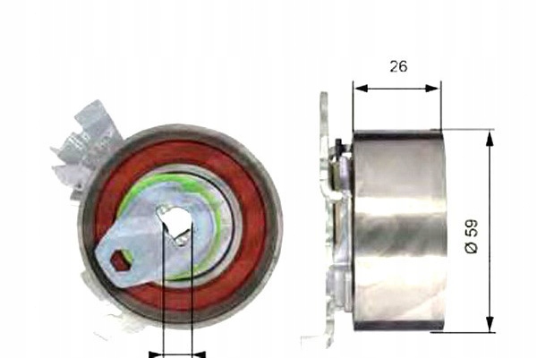 фото №2, Ролик натяжна ремінь розподільний вал chevrolet epica ev