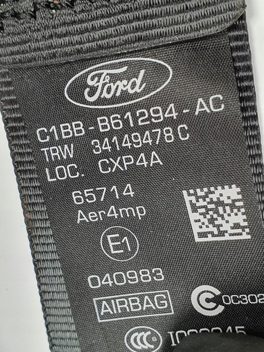 фото №2, Pas натягувач правий перед ford fiesta mk7 європа