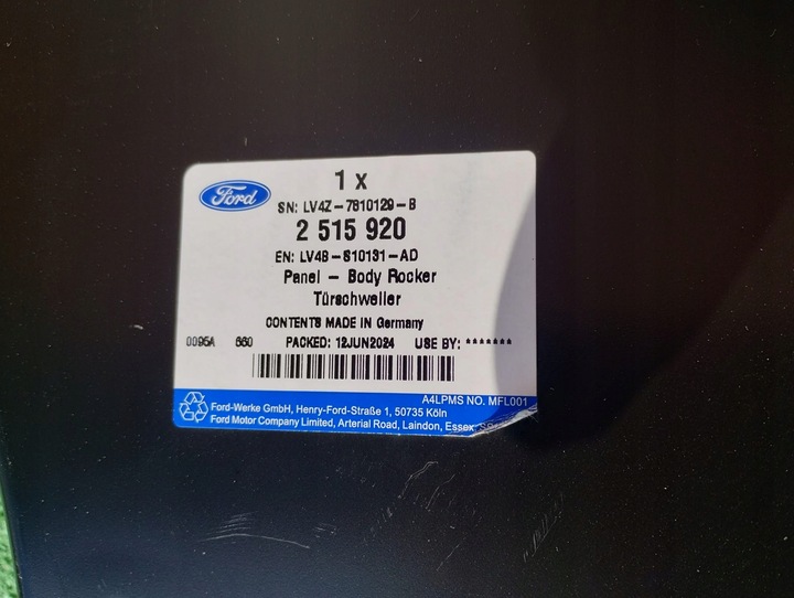 фото №9, Поріг лівий обшивка ford kuga mk3 lv4b-810131-ad оригінальний номер нове біржа познань