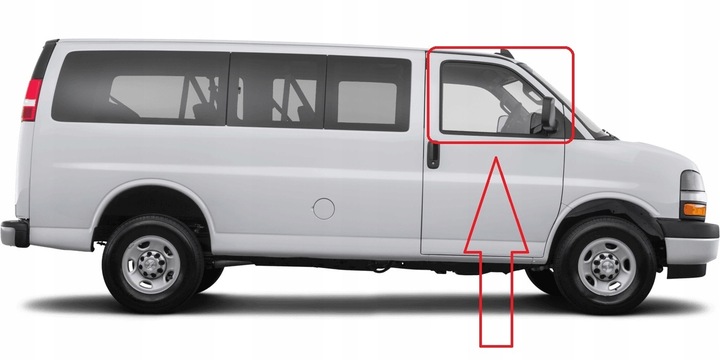 фото №1, Chevrolet экспресс 96-24r стекло боковая дверь передних правых оригинал oem