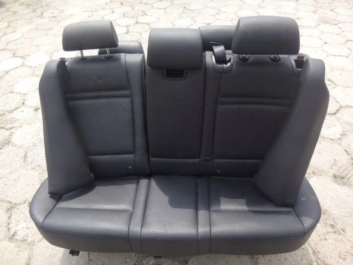 фото №10, Комплект сидений сиденья диван зад чёрная кожа подогрев bmw x5 e70 европа