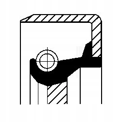 фото №1, Co 12011539 сальник ущільнювач 30x52x7 /12411/