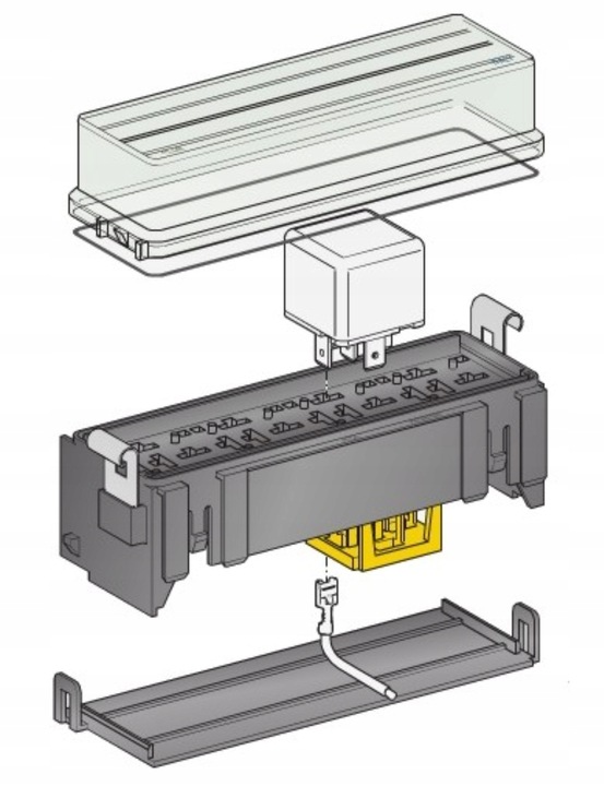 фото №6, Коробка гніздо реле корпус 4 krotna mta