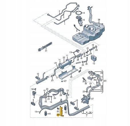 фото №9, Audi q5 8r плата захисна шланг паливний 8r0201192c oem