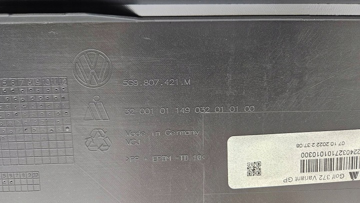 фото №10, Задній бампер vw golf vii 7 рестайлінг універсал 5g9807421m новий оригінал