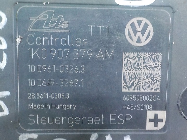 фото №8, A3 8p рестайлинг s-line 1.4 tfsi 09r hb 3d насос abs 1k0614517bb 1k0907379am