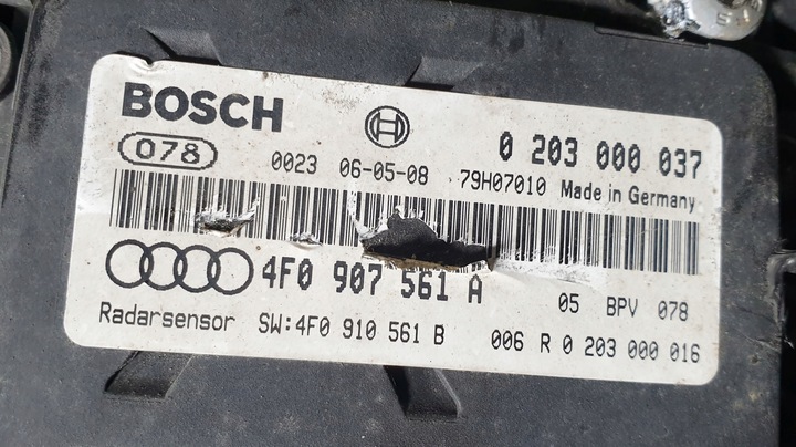 фото №7, Радар дистронік acc audi a6 s6 c6