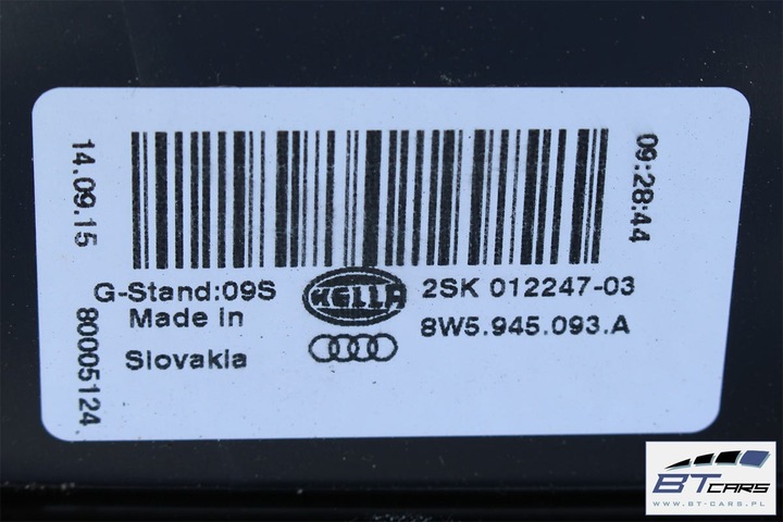 фото №12, Audi a4 sedan лампы led светодиоды задние зад 8w5945091d 8w5945092d 8w5945093a 8w5