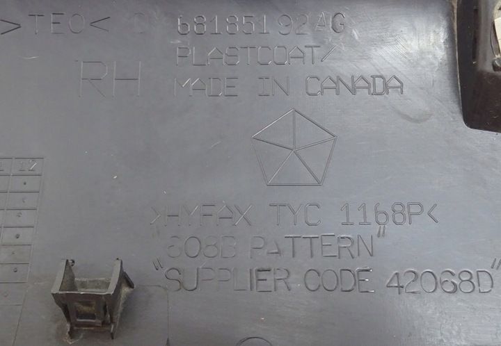 фото №11, 2015-2023 challenger srt widebody планка пороговая накладка правая порог правый