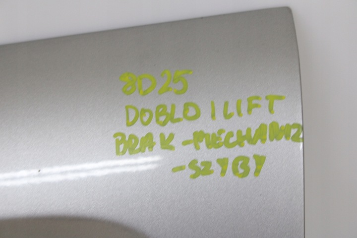 фото №9, Fiat doblo i рестайлинг 2004r- дверь левая левый перед передние 647 - код краски