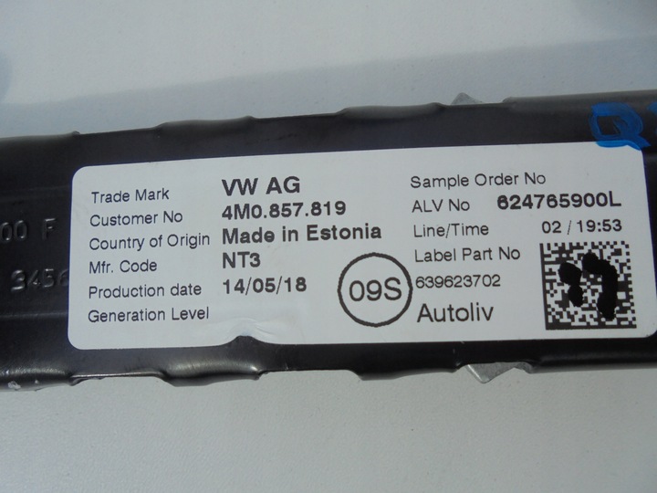 фото №7, Audi q2 регулировка высоты ремня ползунок 4m0857819