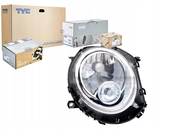 фото №1, Фара h4 электрический з двигателем цвет вкладыш