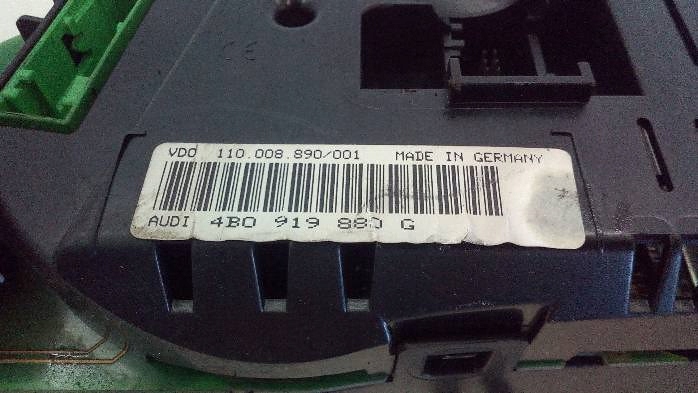 фото №8, Спідометр  audi a6 c5 2,5 tdi 4b0919880g