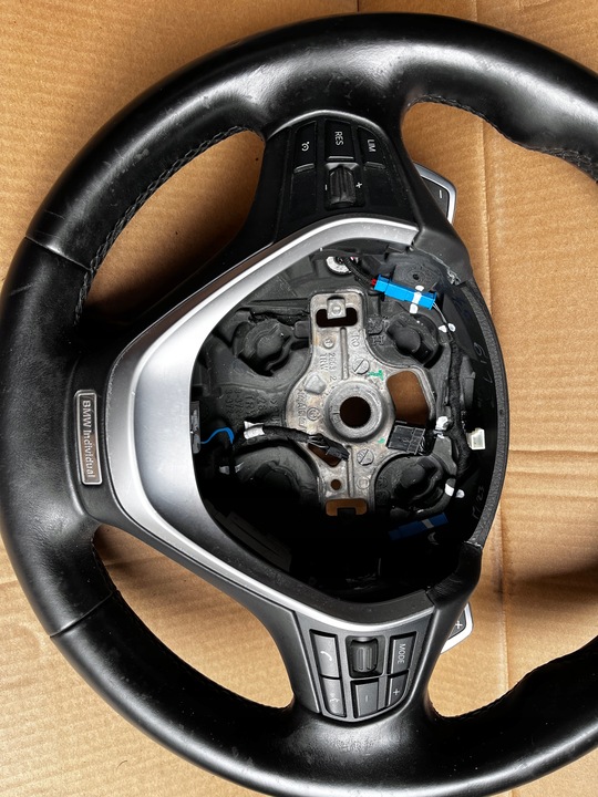 фото №8, 74 bmw f20 f21 f30 f31 f33 f34 кермо шкіра пелюстки individual