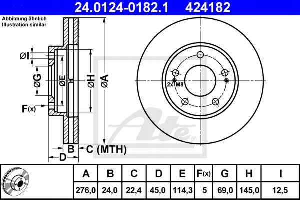 фото №3, Диски тормозные колодки перед ate mitsubishi space runner