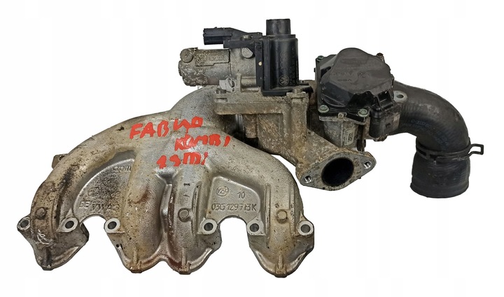 фото №1, Fabia ii 1.9tdi коллектор всасывающий, дроссельная заслонка + egr