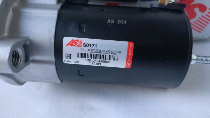 фото №9, Стартер as s0171 audi a4 b6 b7 vw passat b5.5 1.6 1.8 t 2.0