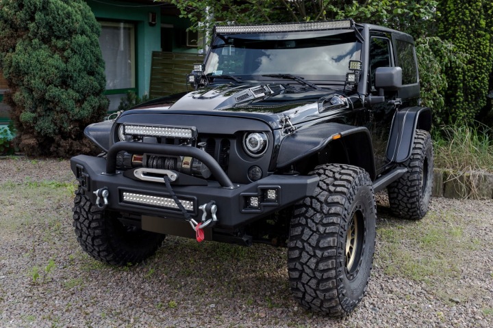 фото №7, Бампер передний стальной lp jeep wrangler jk jl gladiator jt 2007-2025 led