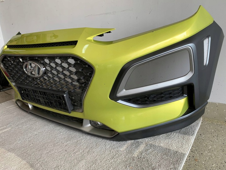 фото №6, Бампер передній перед hyundai kona i 17-20r колір w9y