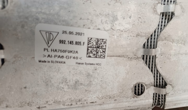 фото №12, Porsche 911 992 992145805f интеркулер радиаторов